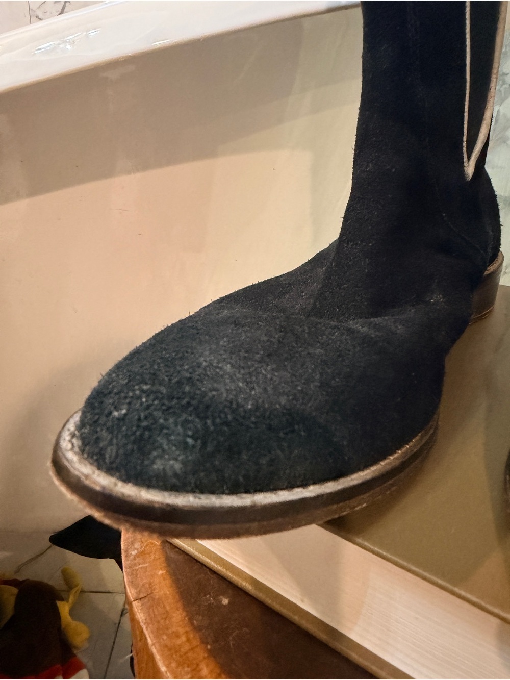 Free People Blackburn Chelsea Boot 40 Black D178 free people suede boot - Picture 8 of 12